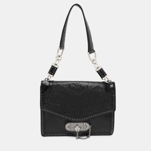 Embossed Patent Leather Top Handle Bag - Alexander McQueen - Modalova