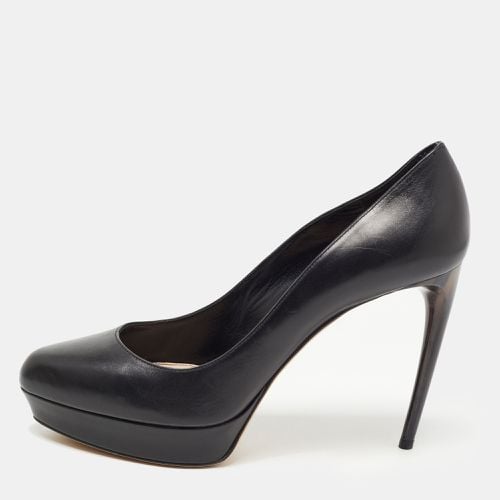 Leather Horn Heel Platform Pumps Size 39 - Alexander McQueen - Modalova