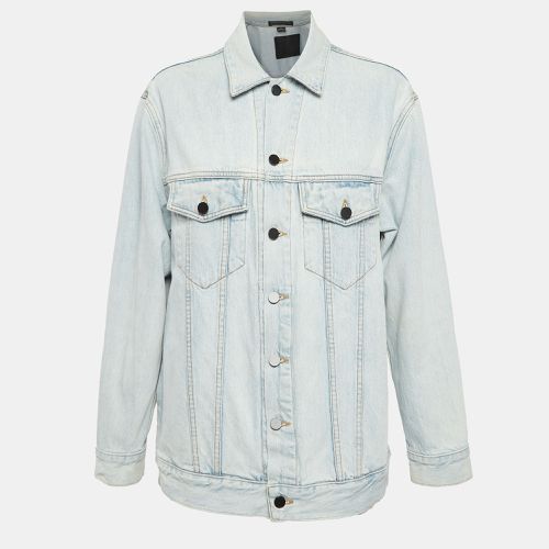 Washed Denim Button Front Jacket S - Alexander Wang - Modalova