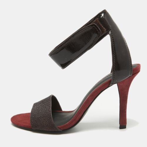 Patent Leather and Suede Ankle Strap Sandals Size 37 - Alexander Wang - Modalova