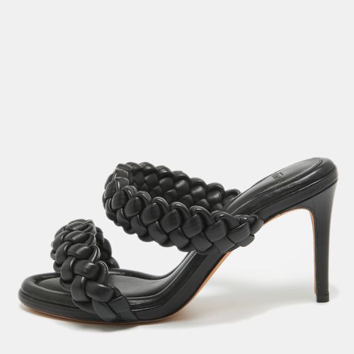 Leather Braided Accents Slides Size 38 - Alexandre Birman - Modalova