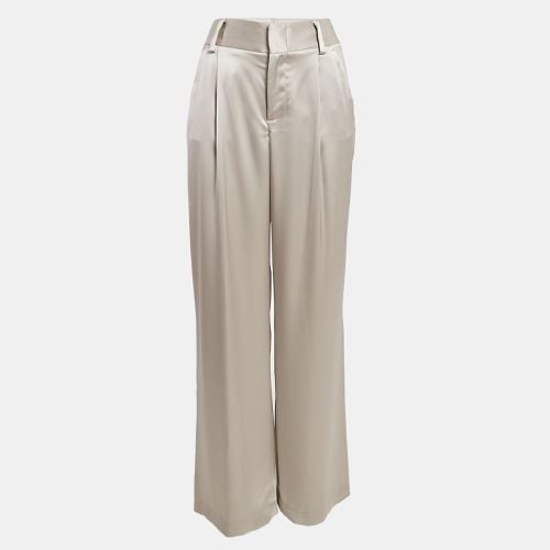 Off- Satin Wide-Leg Trousers M - Alice + Olivia - Modalova