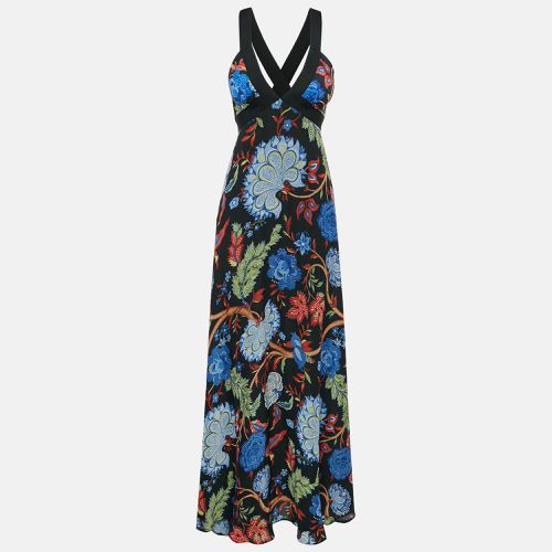 Multicolor Floral Print Silk Maxi Dress M - Alice + Olivia - Modalova