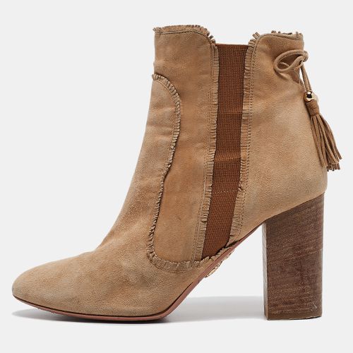 Suede Tassel Accents Boots Size 39 - Aquazzura - Modalova