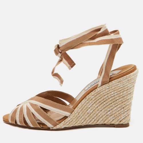 Fabric Marinaia Espadrille Wedge Sandals Size 40 - Aquazzura - Modalova