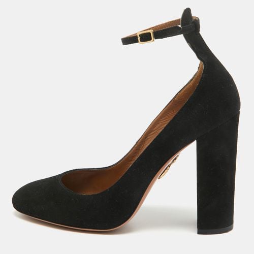 Suede Alix Ankle Strap Pumps Size 39 - Aquazzura - Modalova