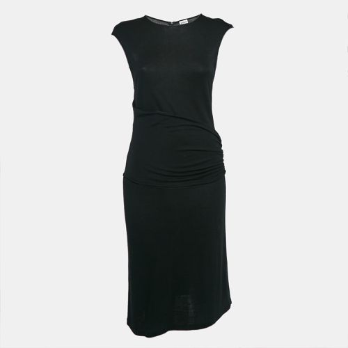 Jersey Belted Midi Dress M - Armani Collezioni - Modalova