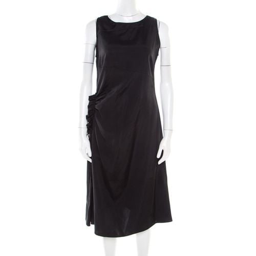 Asymmetric Ruffle Draped Sleeveless Shift Dress S - Bottega Veneta - Modalova