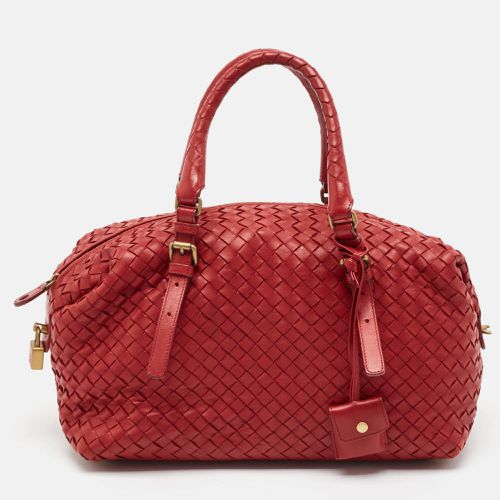 Intrecciato Leather Montaigne Satchel - Bottega Veneta - Modalova