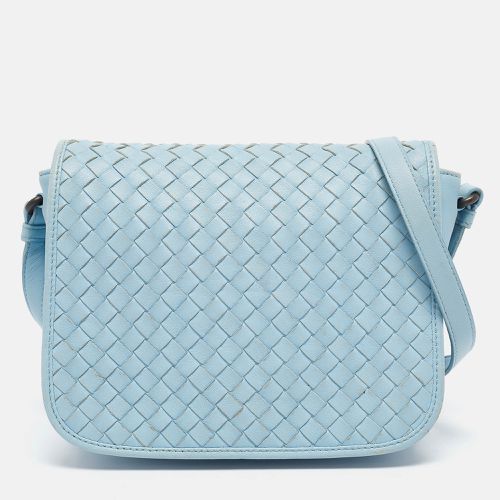 Light Intrecciato Leather Flap Crossbody Bag - Bottega Veneta - Modalova