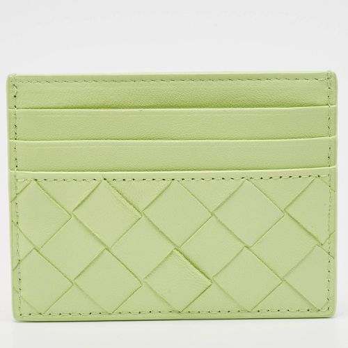 Light Intrecciato Leather Card Holder - Bottega Veneta - Modalova