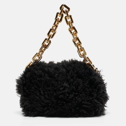 Shearling Fur Classic The Pouch Chain Clutch - Bottega Veneta - Modalova