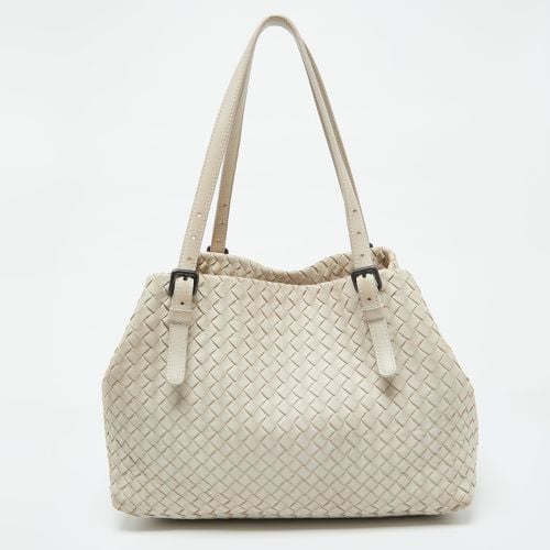 Off Intrecciato Leather Cesta Tote - Bottega Veneta - Modalova