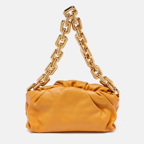 Mustard Leather Chain Pouch - Bottega Veneta - Modalova