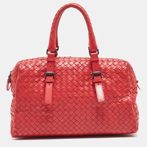 Intrecciato Leather New Boston Bag - Bottega Veneta - Modalova