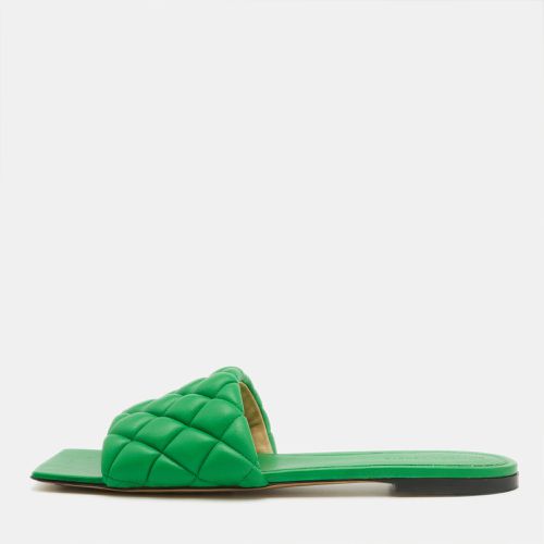 Quilted Leather Flat Slides Size 42 - Bottega Veneta - Modalova