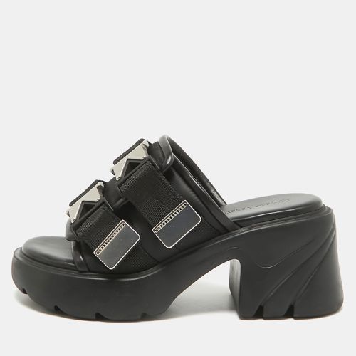 Leather and Nylon Flash Bomber Slide Sandals Size 38 - Bottega Veneta - Modalova