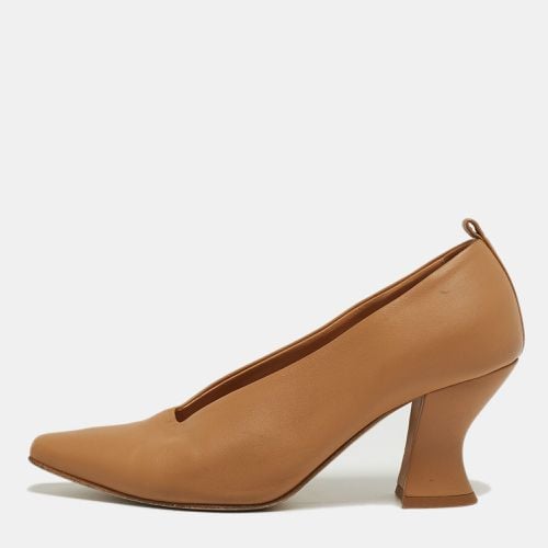 Brown Leather Pointed Toe Pumps Size 36 - Bottega Veneta - Modalova