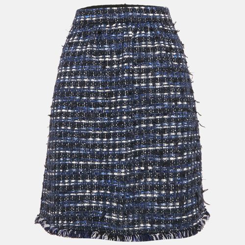 Tweed Fringed Pencil Skirt M - Boutique Moschino - Modalova