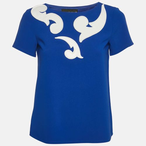 Applique Crepe Top S - Boutique Moschino - Modalova