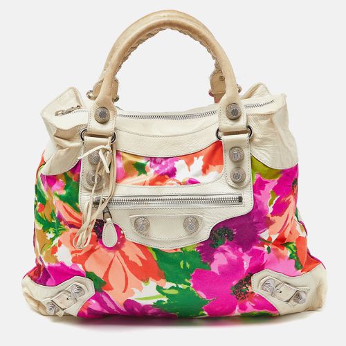 Printed Nylon and Leather GSH Brief Bag - Balenciaga - Modalova