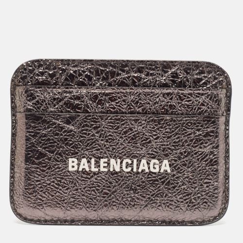 Leather Logo Card Holder - Balenciaga - Modalova