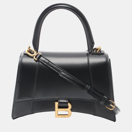 Hourglass Small Leather Handbag - Balenciaga - Modalova