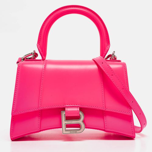 Neon Leather XS Hourglass Top Handle Bag - Balenciaga - Modalova