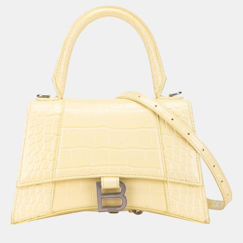 Small Embossed Hourglass Top Handle Bag - Balenciaga - Modalova