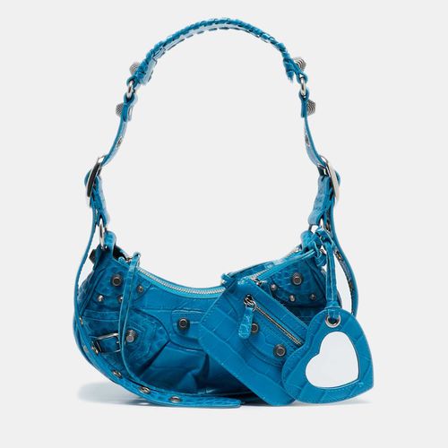 Croc Embossed Leather XS Le Cagole Shoulder Bag - Balenciaga - Modalova