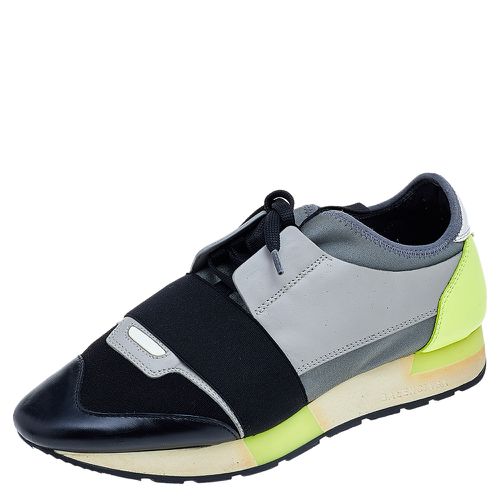 Mesh And Leather Race Runner Sneakers Size 39 - Balenciaga - Modalova