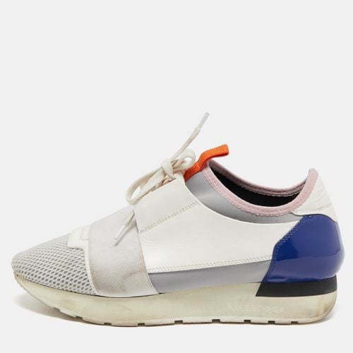 Tricolor Leather and Mesh Race Runner Sneakers Size 37 - Balenciaga - Modalova