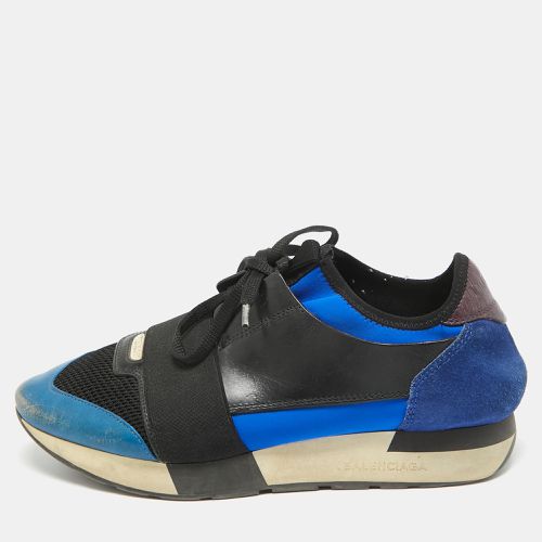 Leather and Mesh Race Runner Sneakers Size 39 - Balenciaga - Modalova