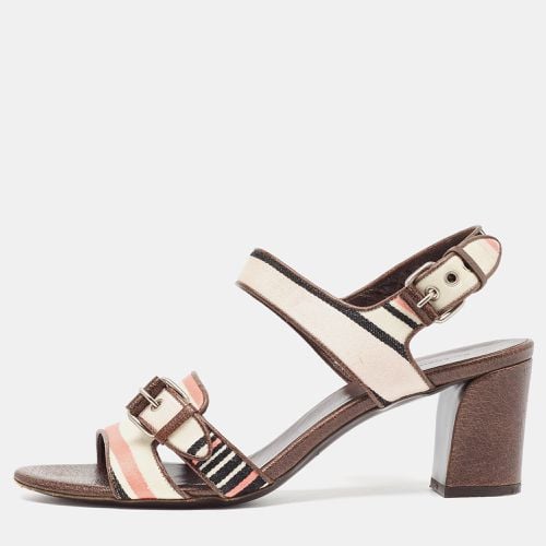 Stripes Canvas Ankle Strap Sandals Size 41 - Balenciaga - Modalova