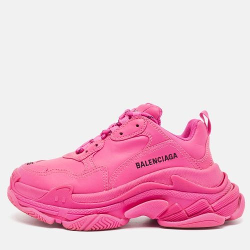 Leather Triple S Lace Up Sneakers Size 36 - Balenciaga - Modalova