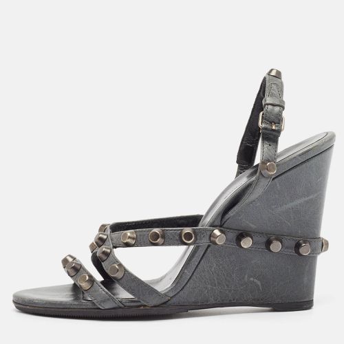 Leather Arena Wedge Sandals Size 39 - Balenciaga - Modalova