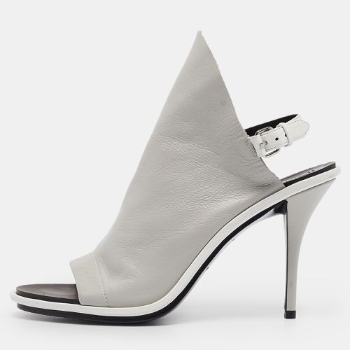 White Leather Glove Ankle Strap Sandals Size 40 - Balenciaga - Modalova