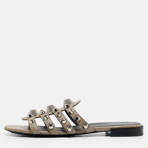 Leather Arena Flat Sandals Size 39.5 - Balenciaga - Modalova