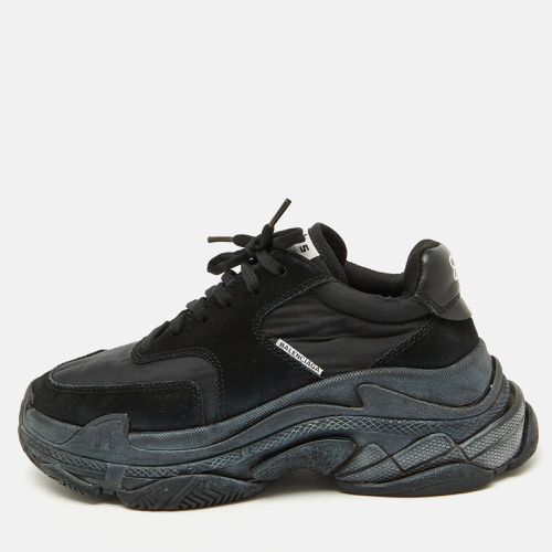 Nylon and Suede Triple S Sneakers Size 38 - Balenciaga - Modalova