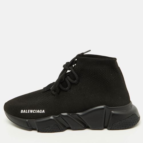 Knit Fabric Speed Trainer Lace Up Sneakers Size 38 - Balenciaga - Modalova