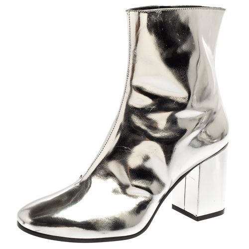 Metallic Patent Leather Ankle Boots Size 37 - Balenciaga - Modalova