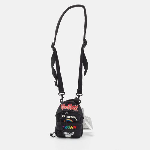 Nylon Mini Gamer Patch Backpack Crossbody Bag - Balenciaga - Modalova