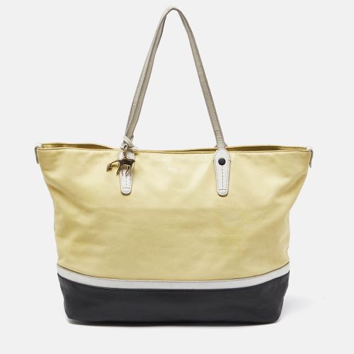 Black Leather Shopper Tote - Bally - Modalova