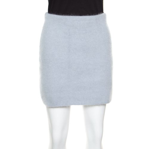 Powder Angora Wool Mini Skirt S - Balmain - Modalova