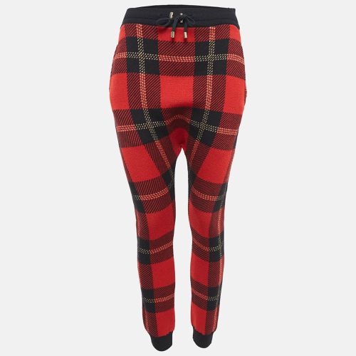 Burberry Tartan Lurex and Wool Wool Knit Sweatpants XS - Balmain - Modalova