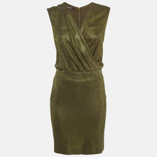 Embellished Jersey V-Neck Sleeveless Dress M - Balmain - Modalova