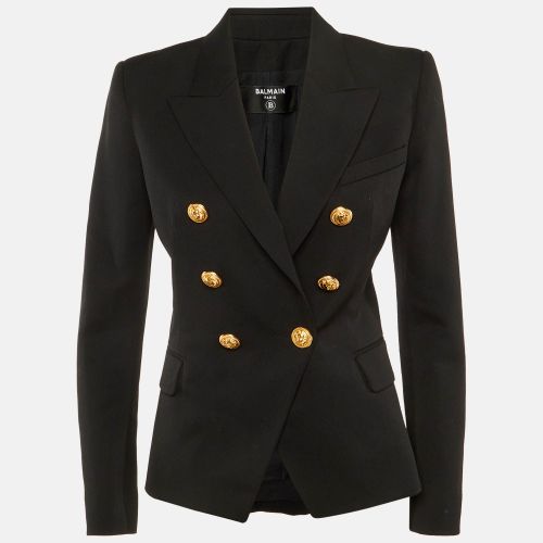 Wool Double Breasted Blazer M - Balmain - Modalova