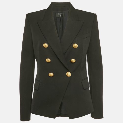 Wool Double Breasted Blazer L - Balmain - Modalova