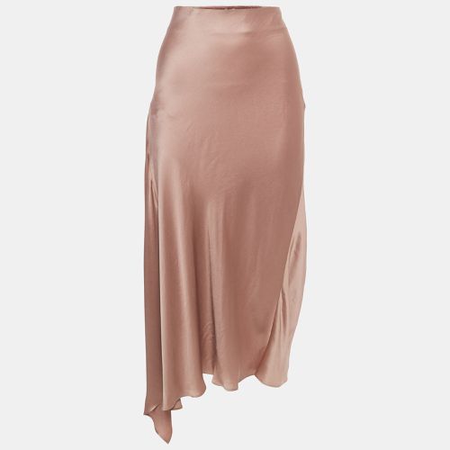 Satin Asymmetric Midi Skirt L - Brunello Cucinelli - Modalova