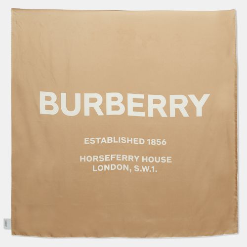 Printed Silk Square Scarf - Burberry - Modalova